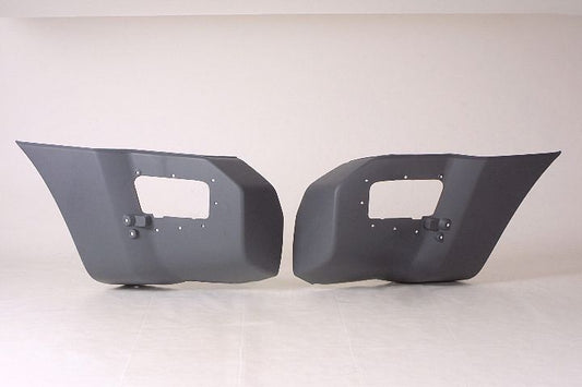 Bumper End Rear Driver Side Matte-Gray Textured For Nissan - NI1104116
