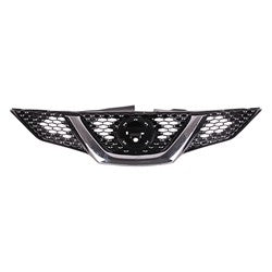 Grille Ptd Black With Chrome Moulding Without Adaptive Cruise With Camera For Nissan - NI1200289