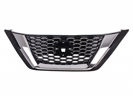 Grille Front Ptd Black With Chrome Molding Without Camera For Nissan - NI1200310
