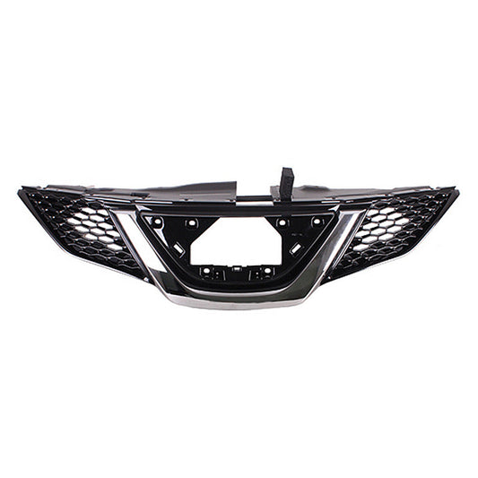 Grille Front Ptd Black With Chrome Molding Without Camera For Nissan - NI1200312