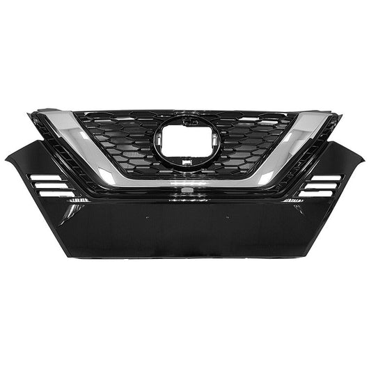 Grille Front Bright Black With  Chrome Molding/Camera For Nissan - NI1200319