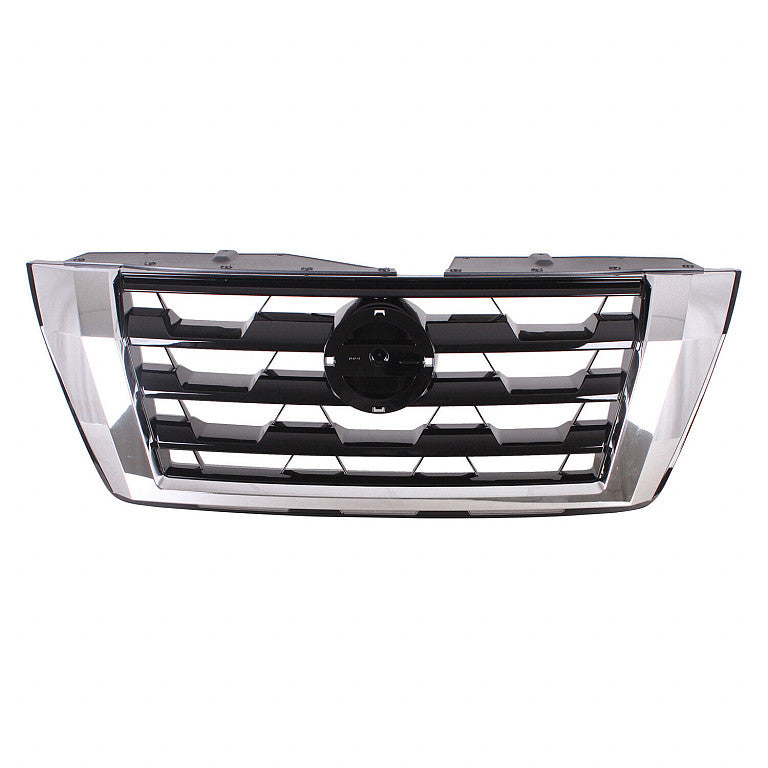 Grille Front Ptd Black With Chrome Frontame Use Without Camera For Nissan - NI1200326