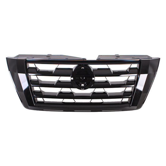 Grille Front Ptd Black With Black Frontame Use With Camera For Nissan - NI1200328