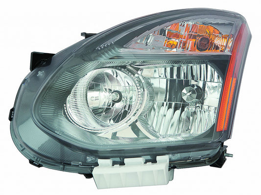 Head Lamp Driver Side Halogen With Black Bezel Select Japan Built Capa For Nissan - NI2502231C