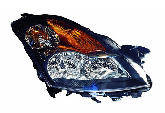 Head Lamp Passenger Side Halogen Black Housing High Quality For Nissan - ni2503166