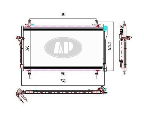 Condenser (4707) For Nissan - NI3030149
