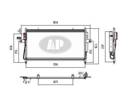 Condenser (3100) For Nissan - NI3030151