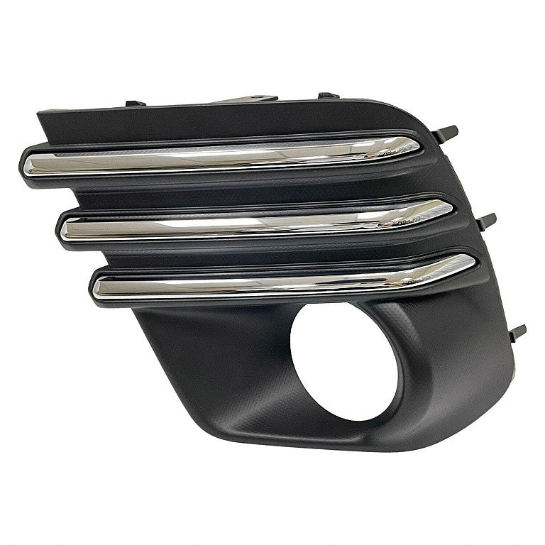 Fog Lamp Bezel Front Driver Side Black With Chrome /Round Halogen Fog Lamps Exclude Wilderness/Sprt For Subaru - SU1038132
