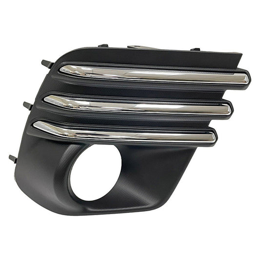 Fog Lamp Bezel Front Passenger Side Black With Chrome /Round Halogen Fog Lamps Exclude Wilderness/Sprt For Subaru - SU1039132