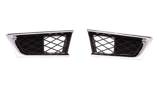 Grille Driver Side Outer Matt-Black With Chrome Mldg (Impreza/Outback) For Subaru - SU1200148