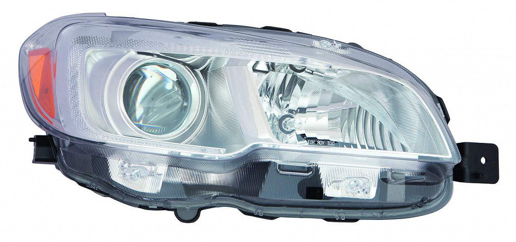 Head Lamp Passenger Side Halogen With Chrome Bezel Capa For Subaru - SU2503152C