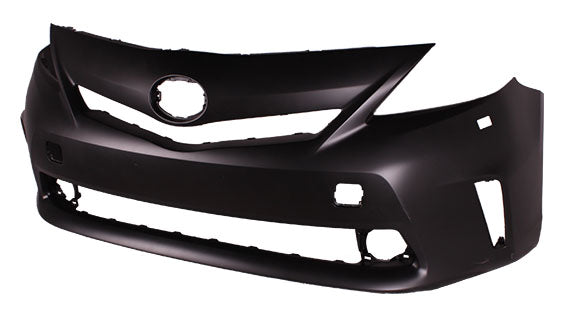 Bumper Front Primed Without Sensor With Washer Hole Capa For Toyota - TO1000390C