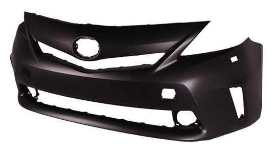 Bumper Front Primed Without Sensor With Washer Hole Capa For Toyota - TO1000390C