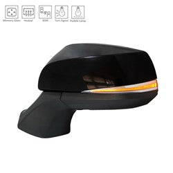 Door Mirror Driver Side Power Ptm Htd With Signal/Memory/Puddle Lamp For Toyota - TO1320416
