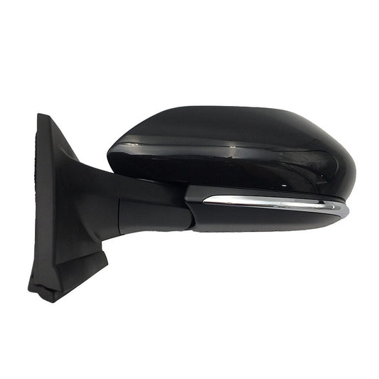 Door Mirror Driver Side Power Ptm Htd With Blind Spot Gloss Black Base For Toyota - TO1320428