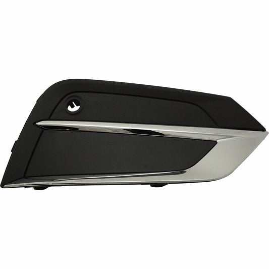 Fog Lamp Cover Passenger Side Textured Black With Chrome Molding Strip For Volvo - VO1039111