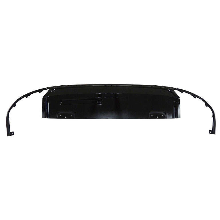 Valance Rear Lower Bright Black Finish Square Dual Exhaust Without Trailer Hitch For Volvo - VO1195112