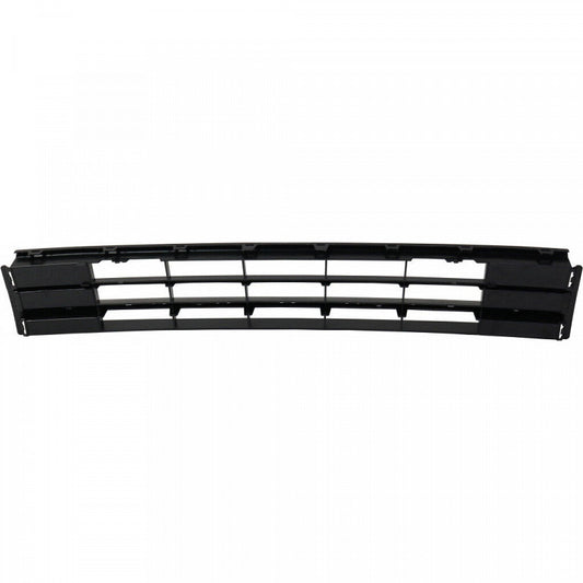 Grille Lower Center Textured Black With Chrome Bar Without Sensor/Gt/R-Line For Volkswagen - VW1036141