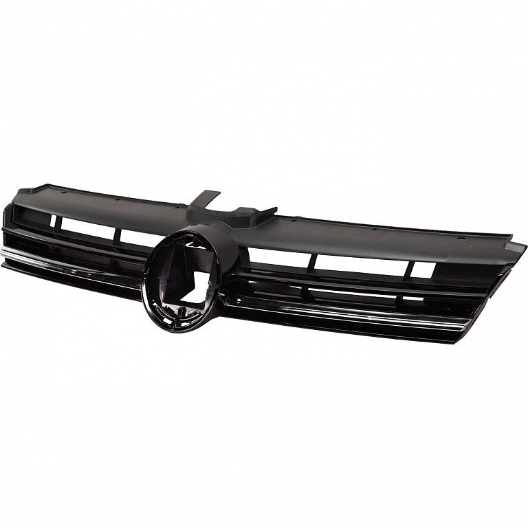 Grille Primed Black With Chrome Moulding For Volkswagen - VW1200176
