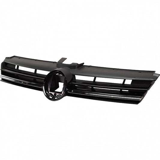 Grille Primed Black With Chrome Moulding For Volkswagen - VW1200176