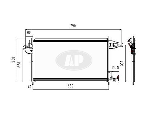Condenser (3060) For Acura - AC3030117
