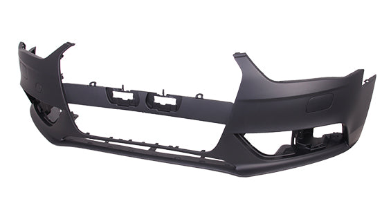 Bumper Front Without S-Line Pkg With H/L Washer Without Sensor Primed Black Capa For Audi - AU1000189C
