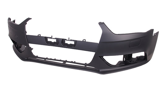 Bumper Front Without S-Line Pkg With H/L Washer Without Sensor Primed Black Capa For Audi - AU1000189C