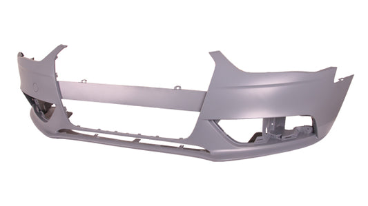 Bumper Front Without S-Line Pkg Without H/L Washer/Sensor Primed Gray For Audi - AU1000190