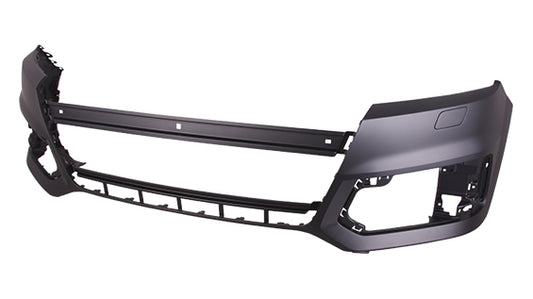 Bumper Front Primed Without Parallel Park Sensor With Washer For Audi - AU1000278