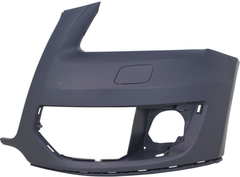 Bumper Front Passenger Side Without Sensor Hole Primed-Black Without S-Line Pkg For Audi - AU1017100