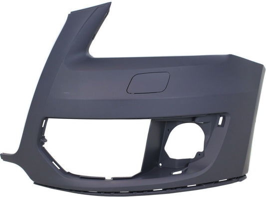Bumper Front Passenger Side Without Sensor Hole Primed-Black Without S-Line Pkg For Audi - AU1017100