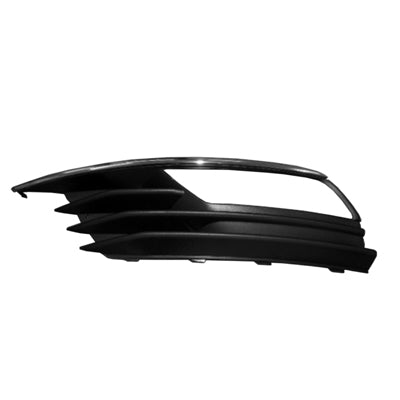 Fog Lamp Bezel Front Driver Side Without S Line Sdn/Conv Black For Audi - AU1038129