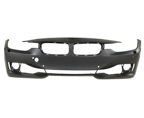 Bumper Front With Sensor/Wash/Park Distance Control Without Cam Hole Without Moulding Hole Primed Capa For Bmw - BM1000258C