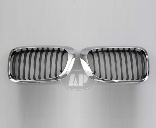 Grille Driver Side Black With Chrome Trim For Bmw - BM1200164