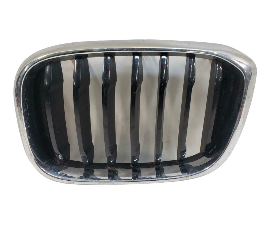 Grille Driver Side Matte Black With Chrome Frontame Withoutm-Pkg Base Model For Bmw - BM1200304
