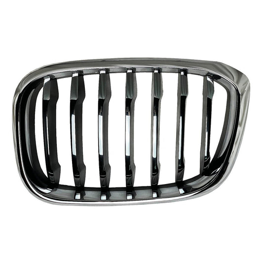 Grille Driver Side Chrome Frontame With Black Slats/Chrome Front Edge Without M-Pkg For Bmw - BM1200308