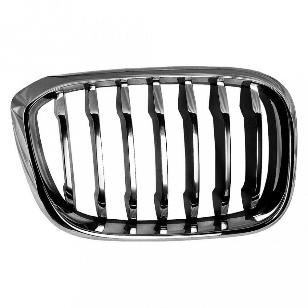 Grille Passenger Side Chrome Frontame With Black Slats/Chrome Front Edge Without M-Pkg For Bmw - BM1200309