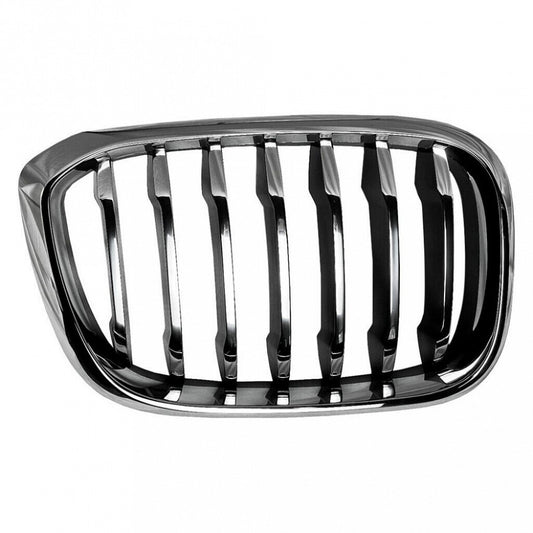 Grille Passenger Side Chrome Frontame With Black Slats/Chrome Front Edge Without M-Pkg For Bmw - BM1200309