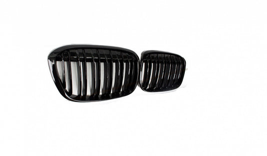 Grille Gloss Black Frontmae With Black Slats Use With Camera/Sport Line Without M-Pkg For Bmw - BM1200311