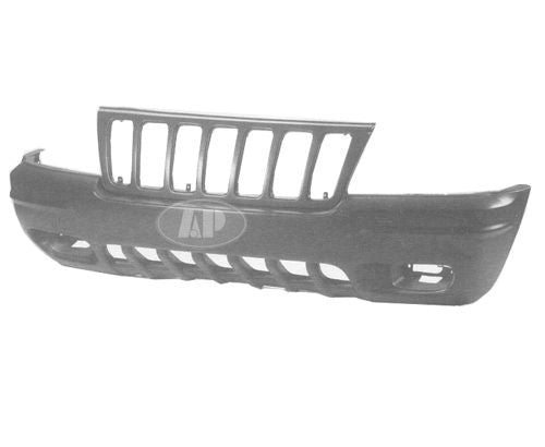 Bumper Front Black Ltd With Fog Lamp Hole For Jeep - CH1000266B
