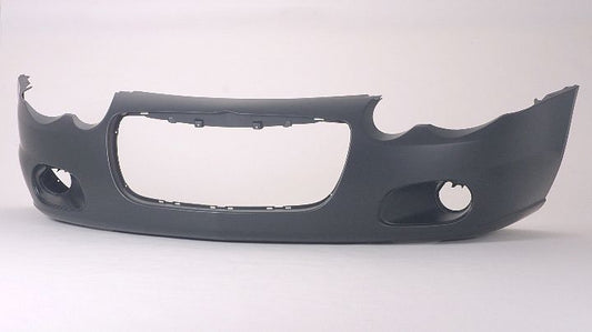 Bumper Front Primed With Fog Lamp Hole For Chrysler - CH1000400