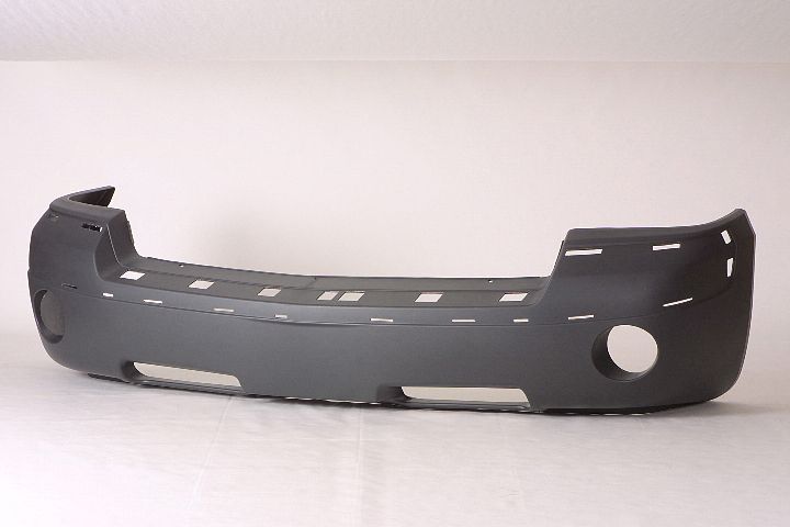 Bumper Front Textured Dark Gray With Fog Lamp Hole /Moulding Hole Capa For Dodge - CH1000894C