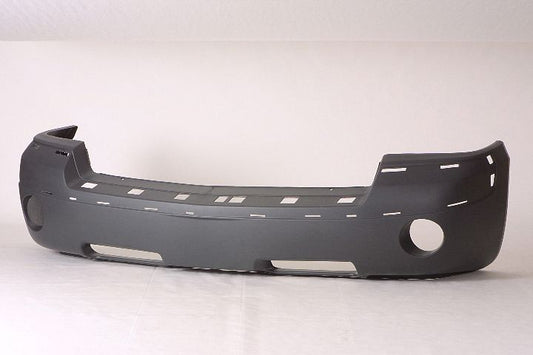 Bumper Front Textured Dark Gray With Fog Lamp Hole /Moulding Hole Capa For Dodge - CH1000894C
