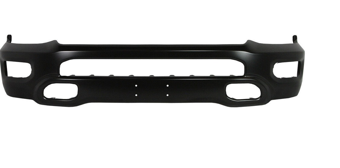 Bumper Face Bar Front Ptm Black Steel Exclude Rebel Model For Ram - CH1002406