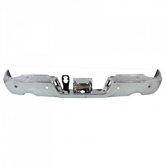 Bumper Face Bar Rear With Sensor With Dual Exhaust Chrome Finish Capa For Ram - CH1102365C
