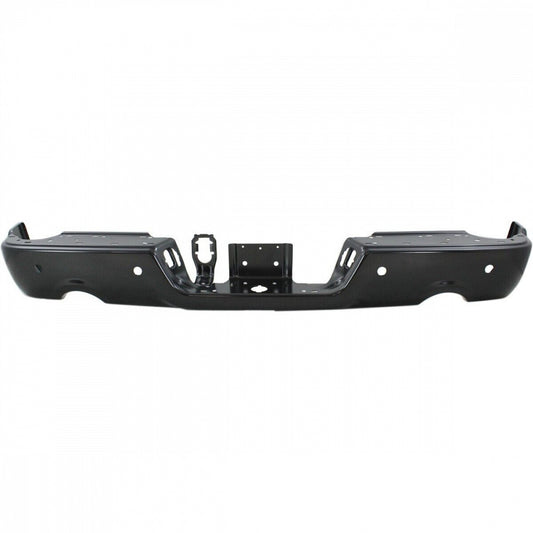 Bumper Rear Assy Black Ptm With Sensor For 1500 Without Dual Exhaust For Ram - CH1102373