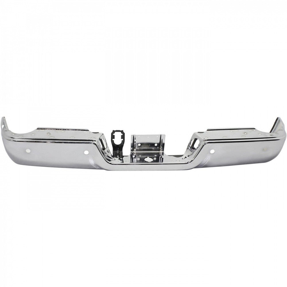 Bumper Rear Assy Chrome With Sensor Without Dual Exhaust For Ram - CH1102374