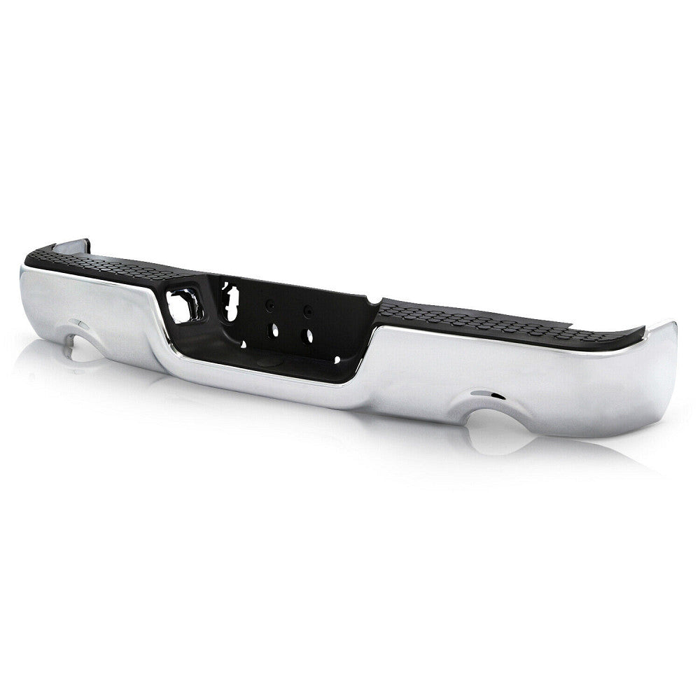 Bumper Rear Assy Chrome Without Sensor For 1500 With Dual Exhaust For Ram - CH1103118