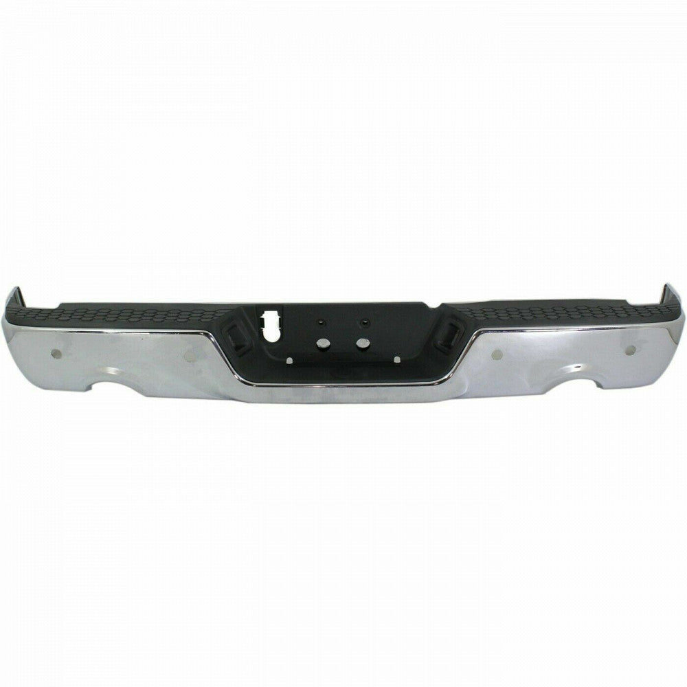 Bumper Rear Assy Chrome With Sensor For 1500 With Dual Exhaust Exclude Rebel For Ram - CH1103119