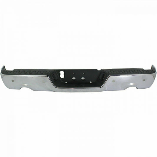 Bumper Rear Assy Chrome With Sensor For 1500 With Dual Exhaust Exclude Rebel For Ram - CH1103119